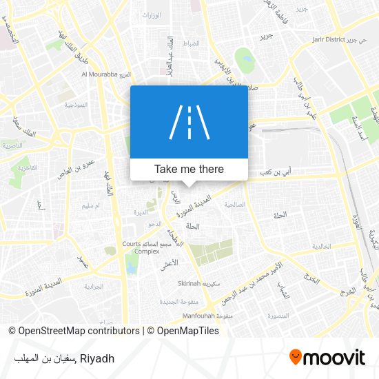 سفيان بن المهلب map