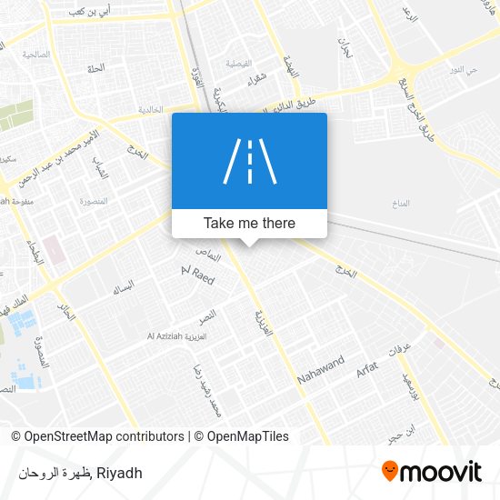 ظهرة الروحان map