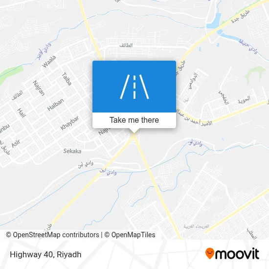 Highway 40 map