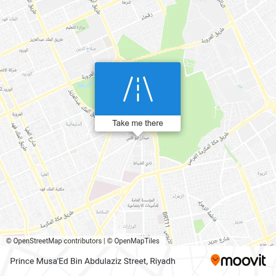 Prince Musa'Ed Bin Abdulaziz Street map