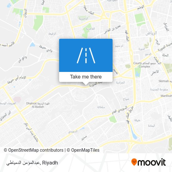 عبدالمؤمن الدمياطي map