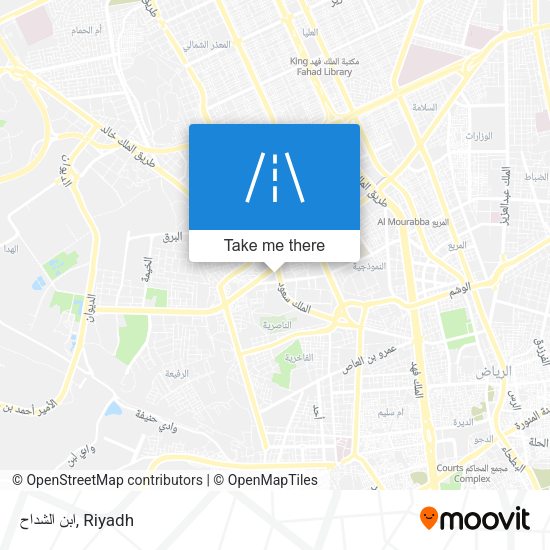 ابن الشداح map