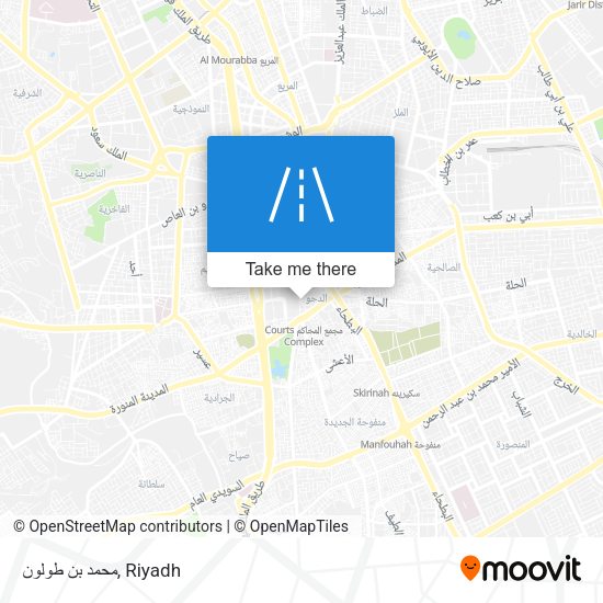محمد بن طولون map