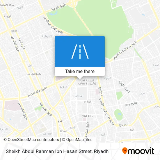 Sheikh Abdul Rahman Ibn Hasan Street map