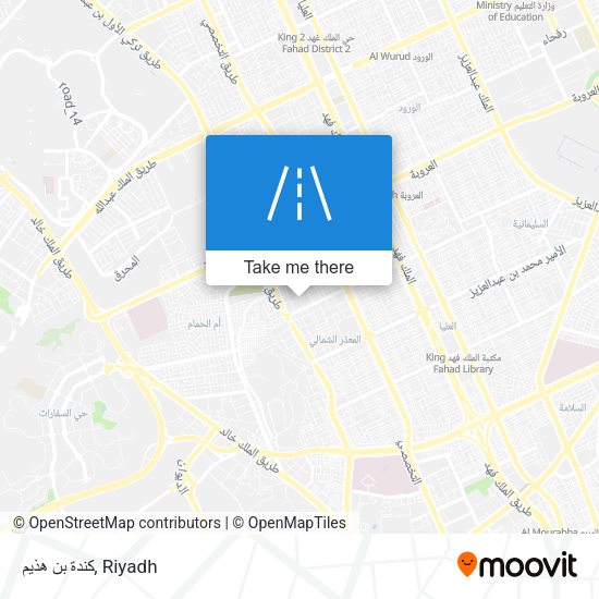 كندة بن هذيم map