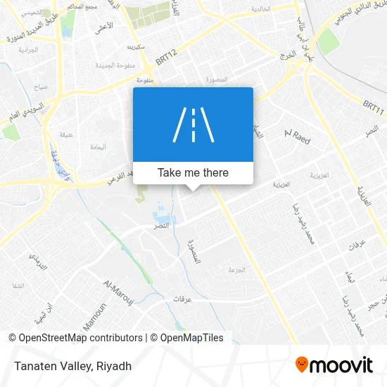Tanaten Valley map
