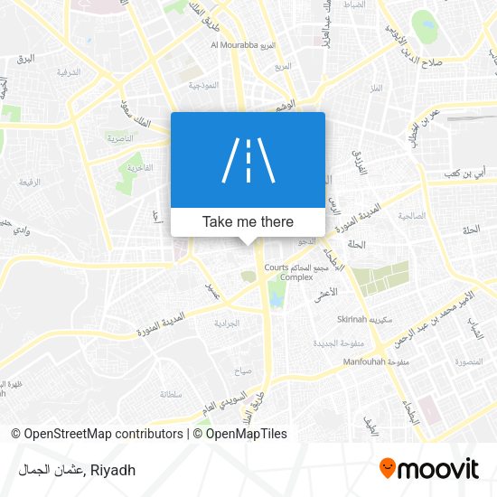 عثمان الجمال map
