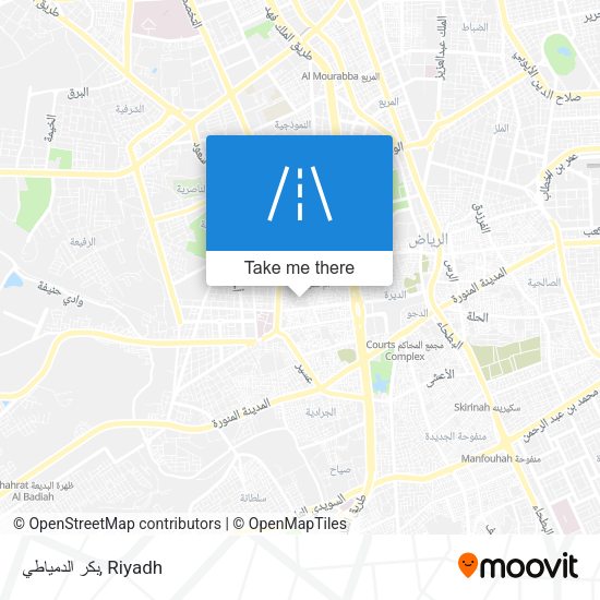 بكر الدمياطي map