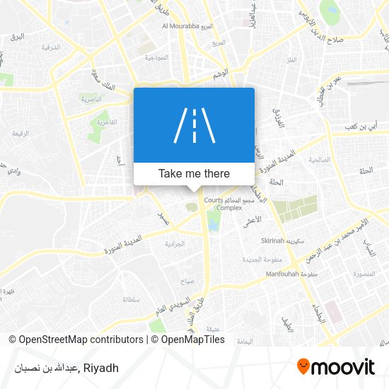 عبدالله بن نصبان map