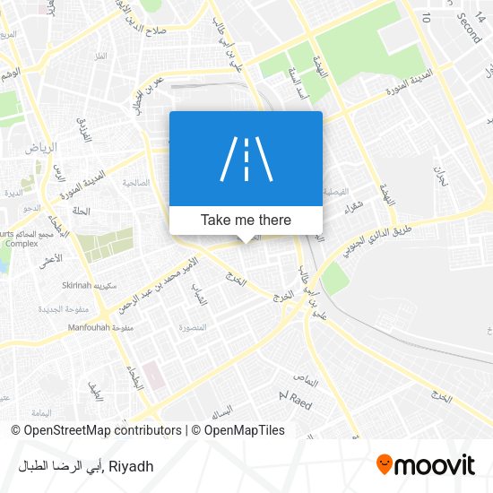 أبي الرضا الطبال map
