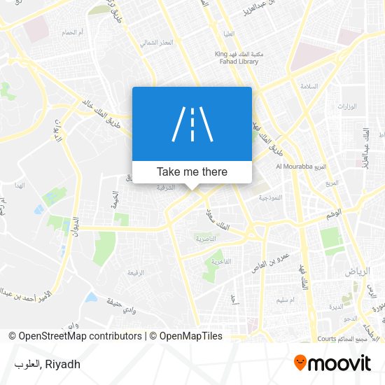 العلوب map