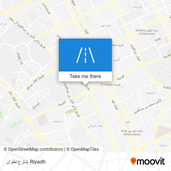 شارع تطوان map