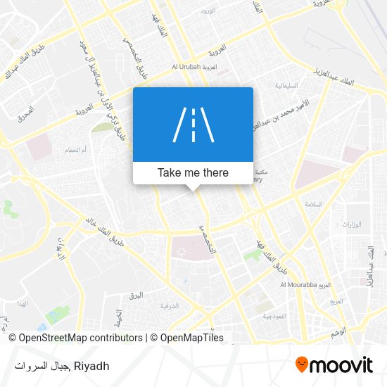 جبال السروات map