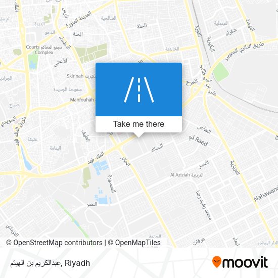 عبدالكريم بن الهيثم map