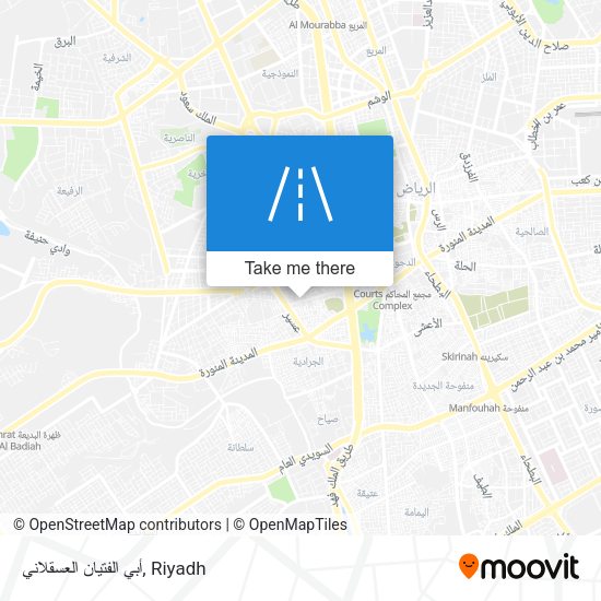 أبي الفتيان العسقلاني map