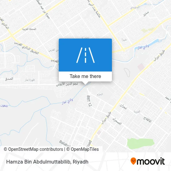 Hamza Bin Abdulmuttabllib map