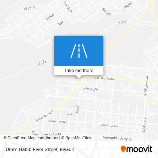 Umm Habib River Street map