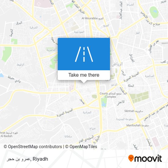 عمرو بن حجر map