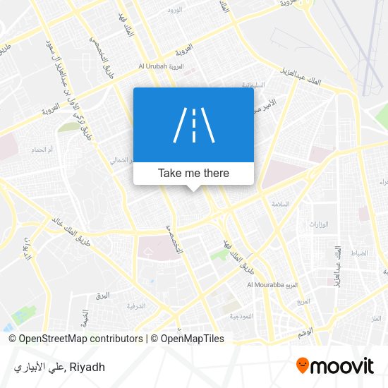 علي الأبياري map