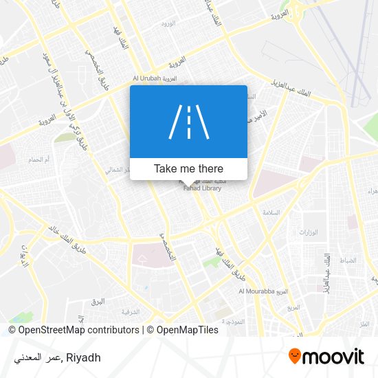 عمر المعدني map