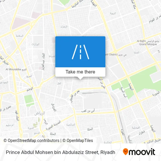 Prince Abdul Mohsen bin Abdulaziz Street map