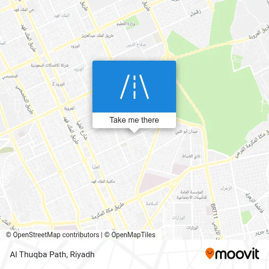Al Thuqba Path map