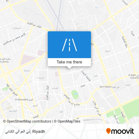 أبي العوالي الكناني map