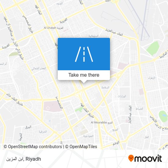 ابن المزين map