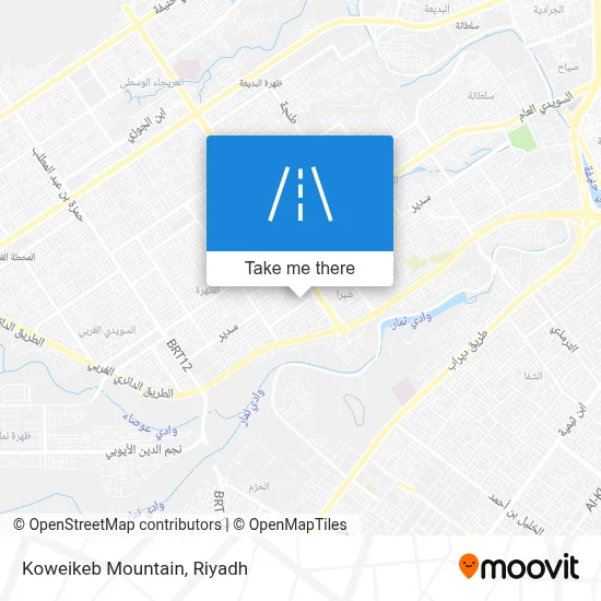 Koweikeb Mountain map