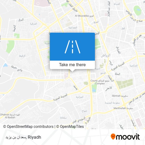 سعدان بن يزيد map