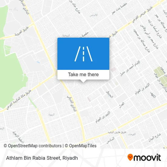 Athlam Bin Rabia Street map