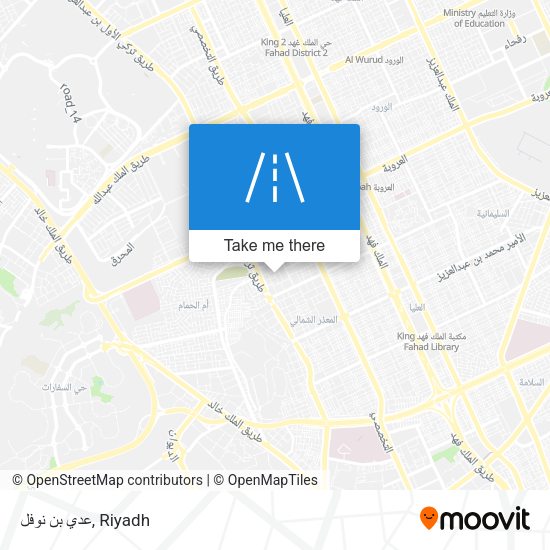 عدي بن نوفل map