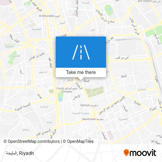 المليحة map
