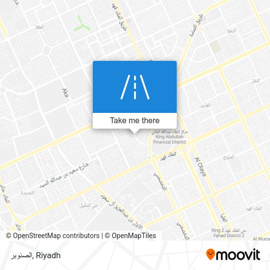الصنوبر map