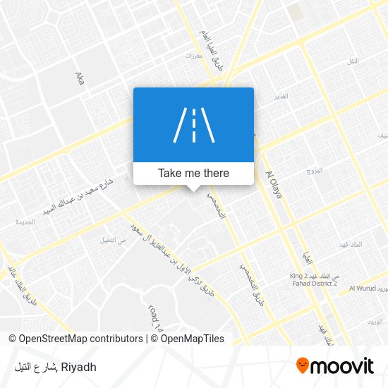 شارع التيل map