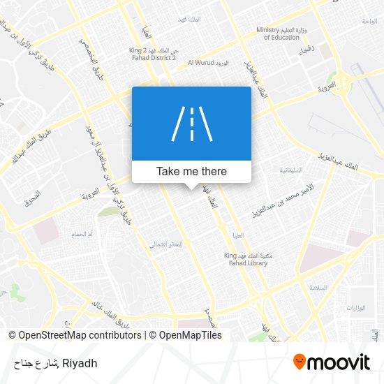 شارع جناح map