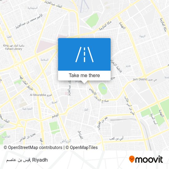 قيس بن عاصم map