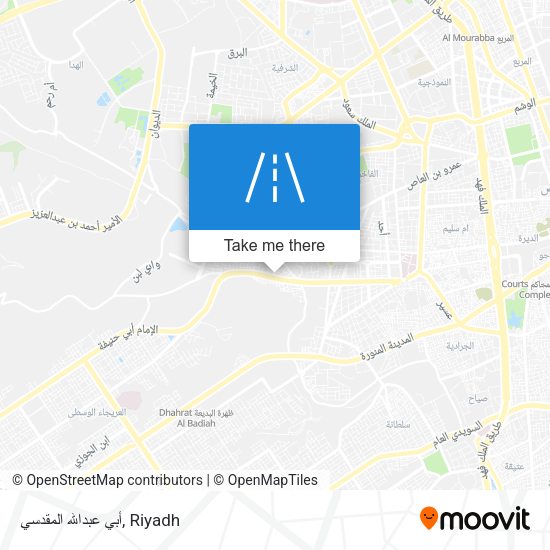 أبي عبدالله المقدسي map