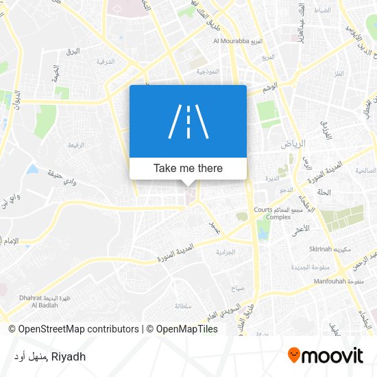 منهل أود map