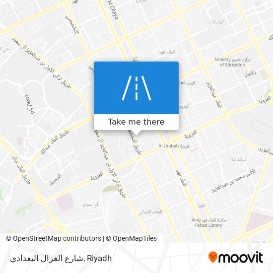 شارع الغزال البغدادي map