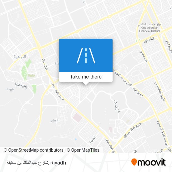 شارع عبدالملك بن سكينة map