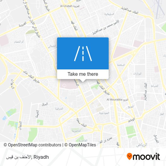 الأحنف بن قيس map