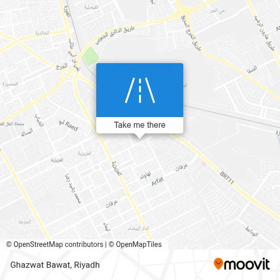 Ghazwat Bawat map
