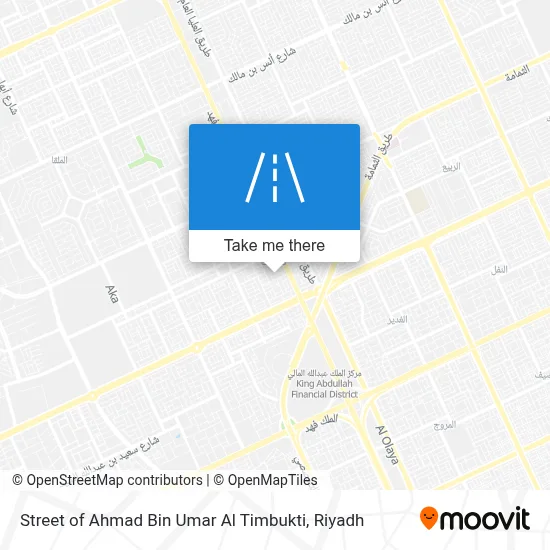 Street of Ahmad Bin Umar Al Timbukti map