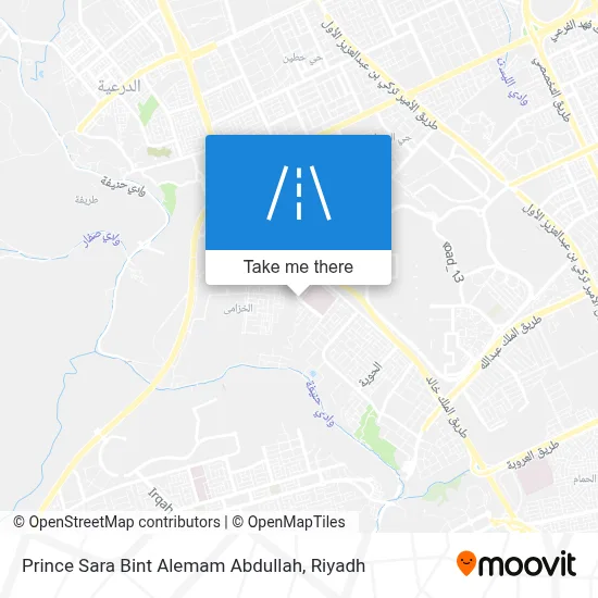 Prince Sara Bint Alemam Abdullah map