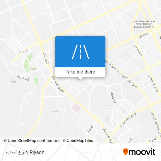 شارع السنانية map