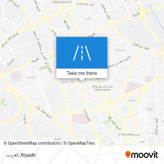 الغروب map