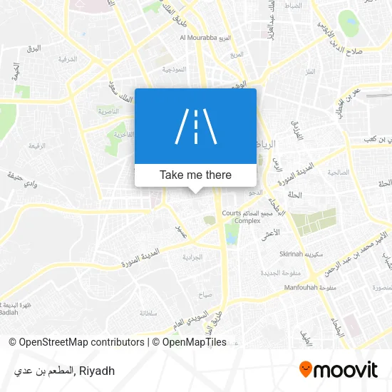 المطعم بن عدي map