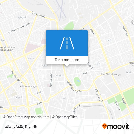 طلحة بن مالك map