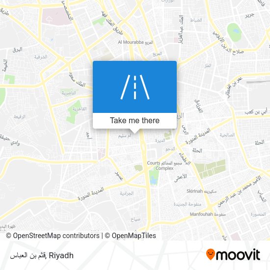قثم بن العباس map